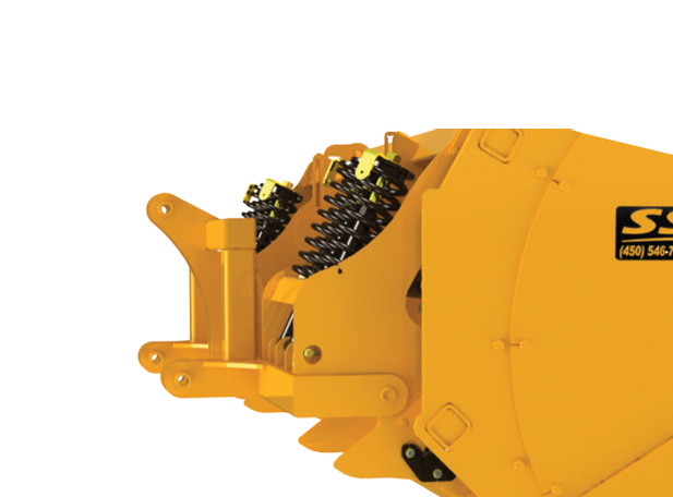 Structure arrière pour pelle de déneigement